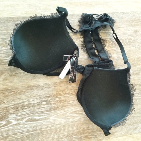Victoria's Secret Very Sexy Push-up  Lace-Up Crisscross Front Closure Bra NWT - Picture 6 of 14